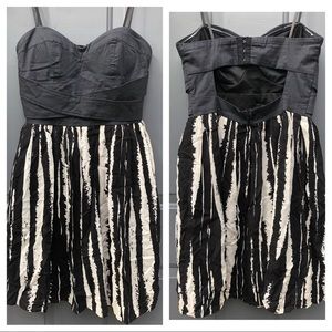 Charlotte Russe Black and White striped dress